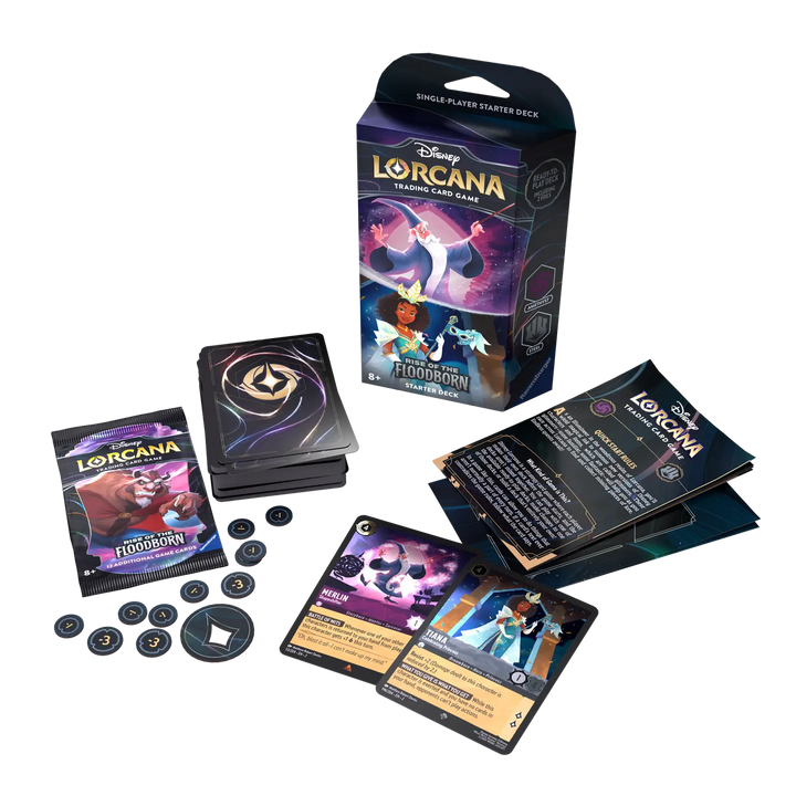 Disney Lorcana: Rise of the Floodborn - Merlin/Tiana - Starter Deck (EN) - Ravensburger - Card Games