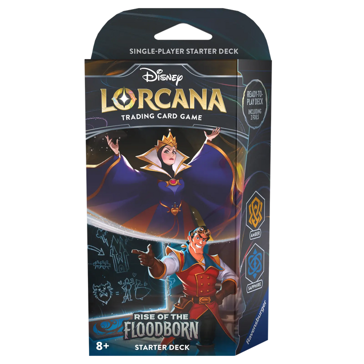 Disney Lorcana: Rise of the Floodborn - Queen Grimhilde/Gaston - Starter Deck (EN) - Ravensburger - Card Games