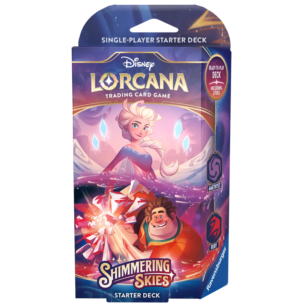 Disney Lorcana: Shimmering Skies - Amethyst/Ruby - Starter Deck (EN) - Ravensburger - Card Games