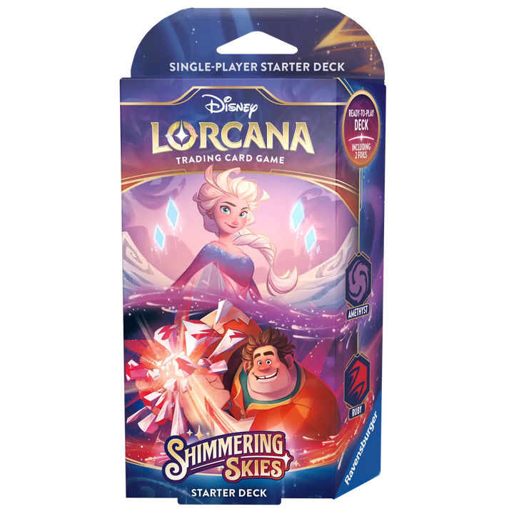 Disney Lorcana: Shimmering Skies - Amethyst/Ruby - Starter Deck (EN) - Ravensburger - Card Games