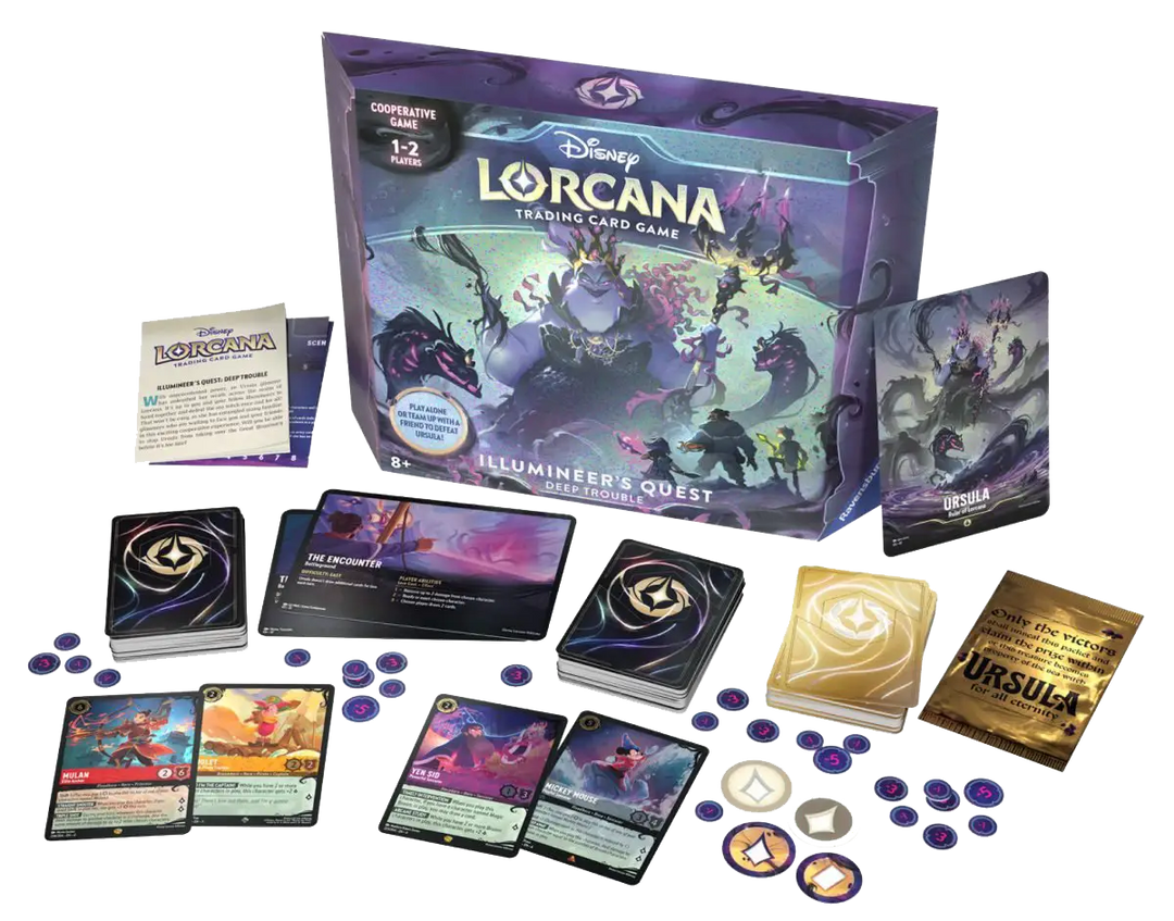 Disney Lorcana: Ursula’s Return - Illumineer’s Quest: Deep Trouble (EN) - Ravensburger - Card Games