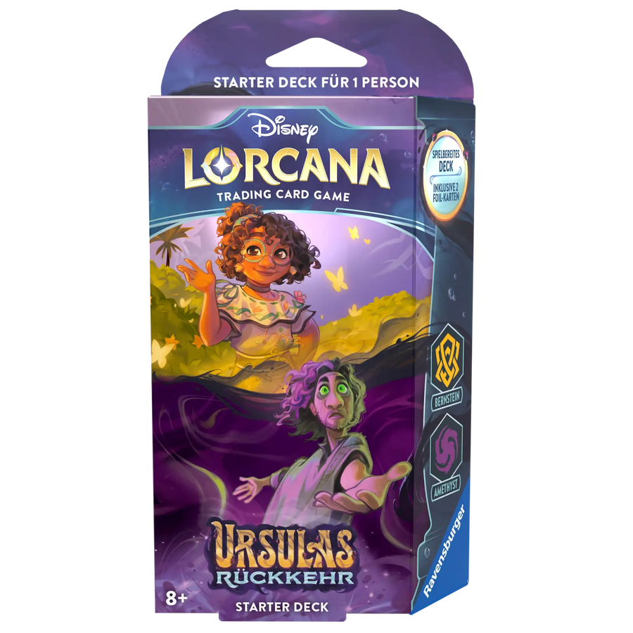 Disney Lorcana: Ursula’s Rückkehr - Bernstein/Amethyst - Starter Deck (DE) - Ravensburger - Card Games