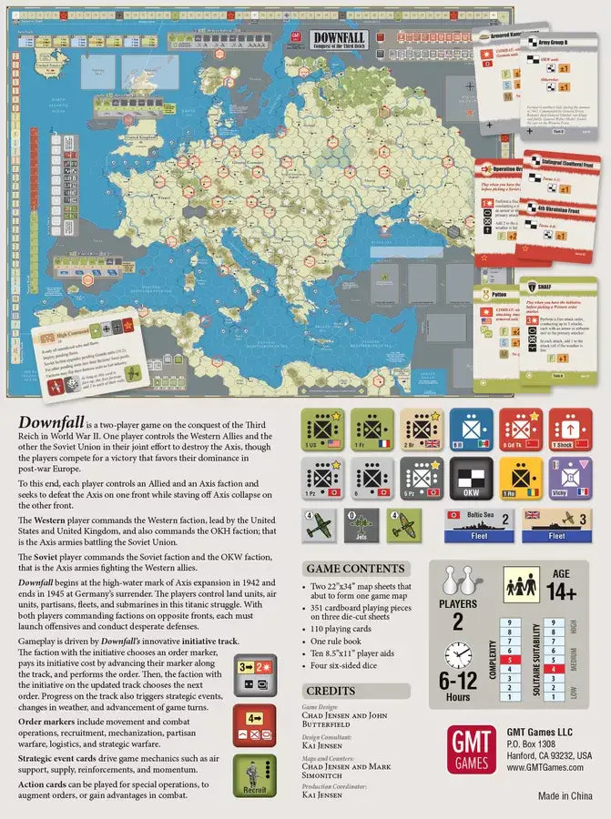 Downfall: Conquest of the Third Reich (EN) - GMT Games - Board Games