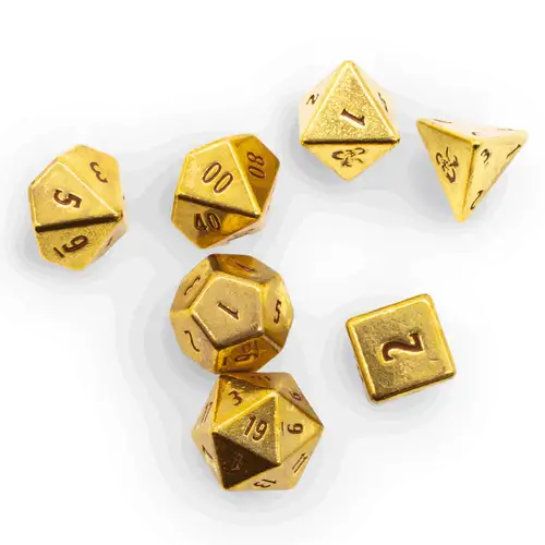 Dugeons & Dragons RPG: 50th Anniversary - Heavy Metal Dice Set - Ultra Pro - Accessories