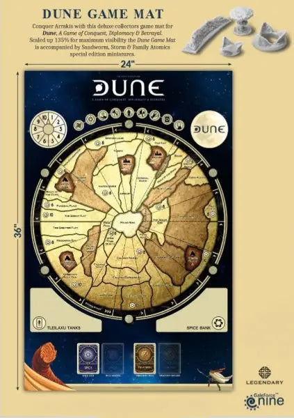 Dune: Gamemat - Gale Force Nine - Accessories