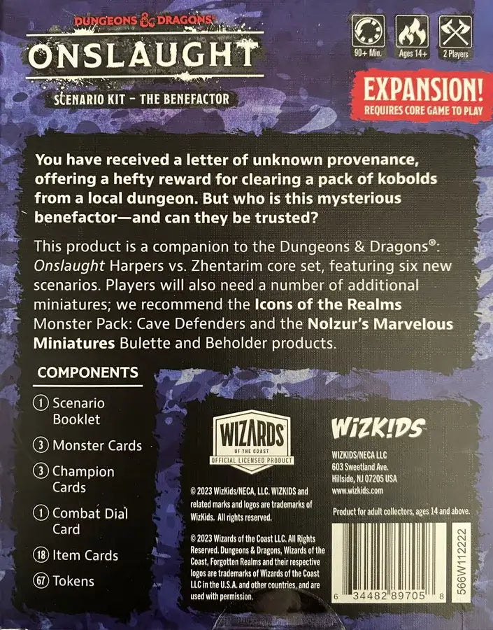 Dungeons & Dragons: Onslaught - The Benefactor - Scenario Pack (EN) - WizKids - Board Games