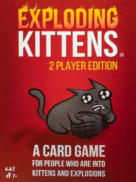 Exploding Kittens: 2 Player Edition (EN) - Exploding Kittens - Board Games