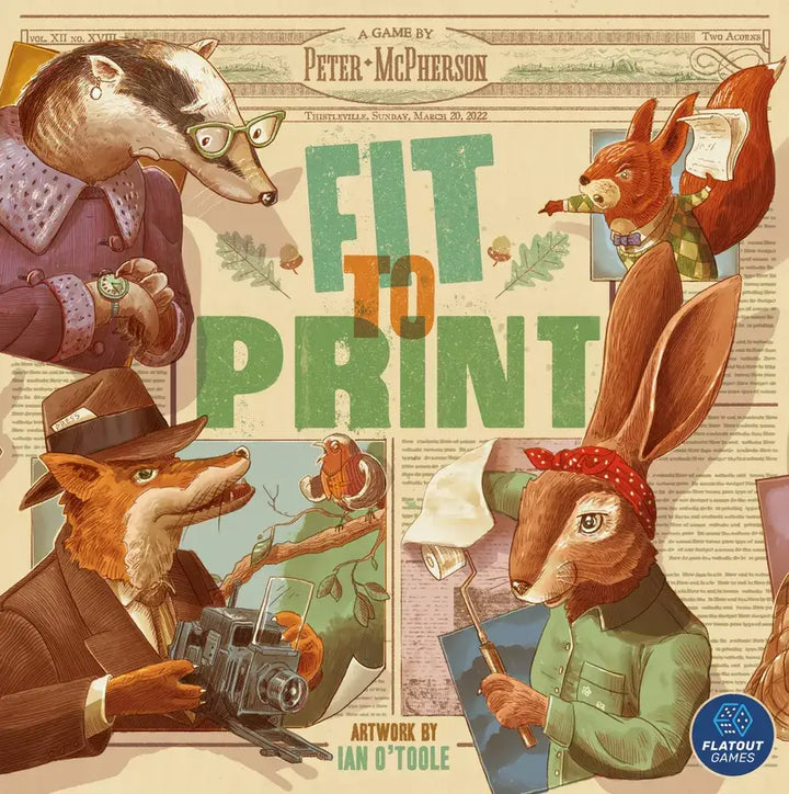 Fit to Print (EN) - Flatout Games - Board Games