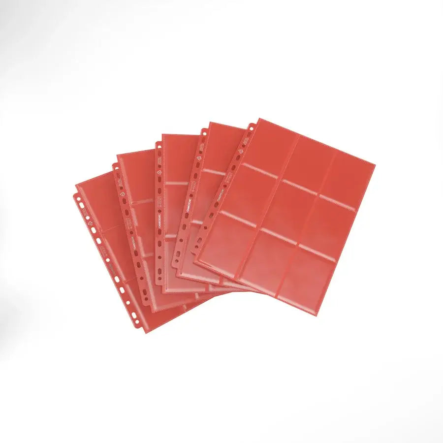 Gamegenic - 18-Pocket Pages - Side-Loading - Red - Gamegenic - Accessories