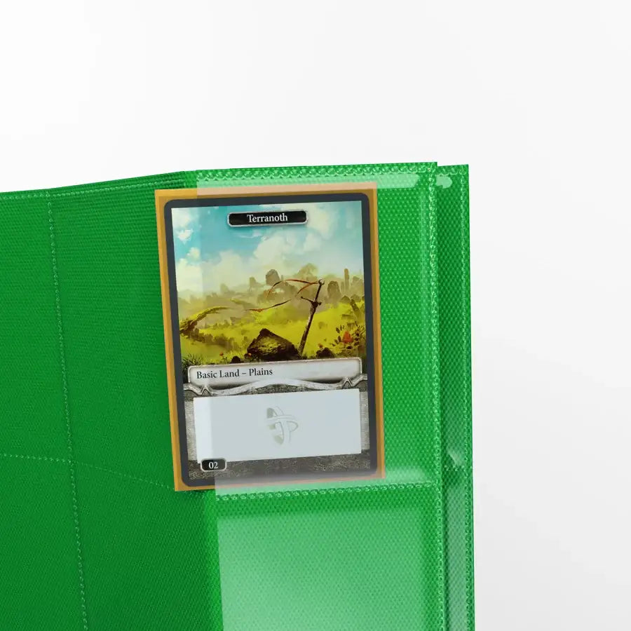 Gamegenic - 18-Pocket Pages - Side-Loading - Singles - Green - Gamegenic - Accessories