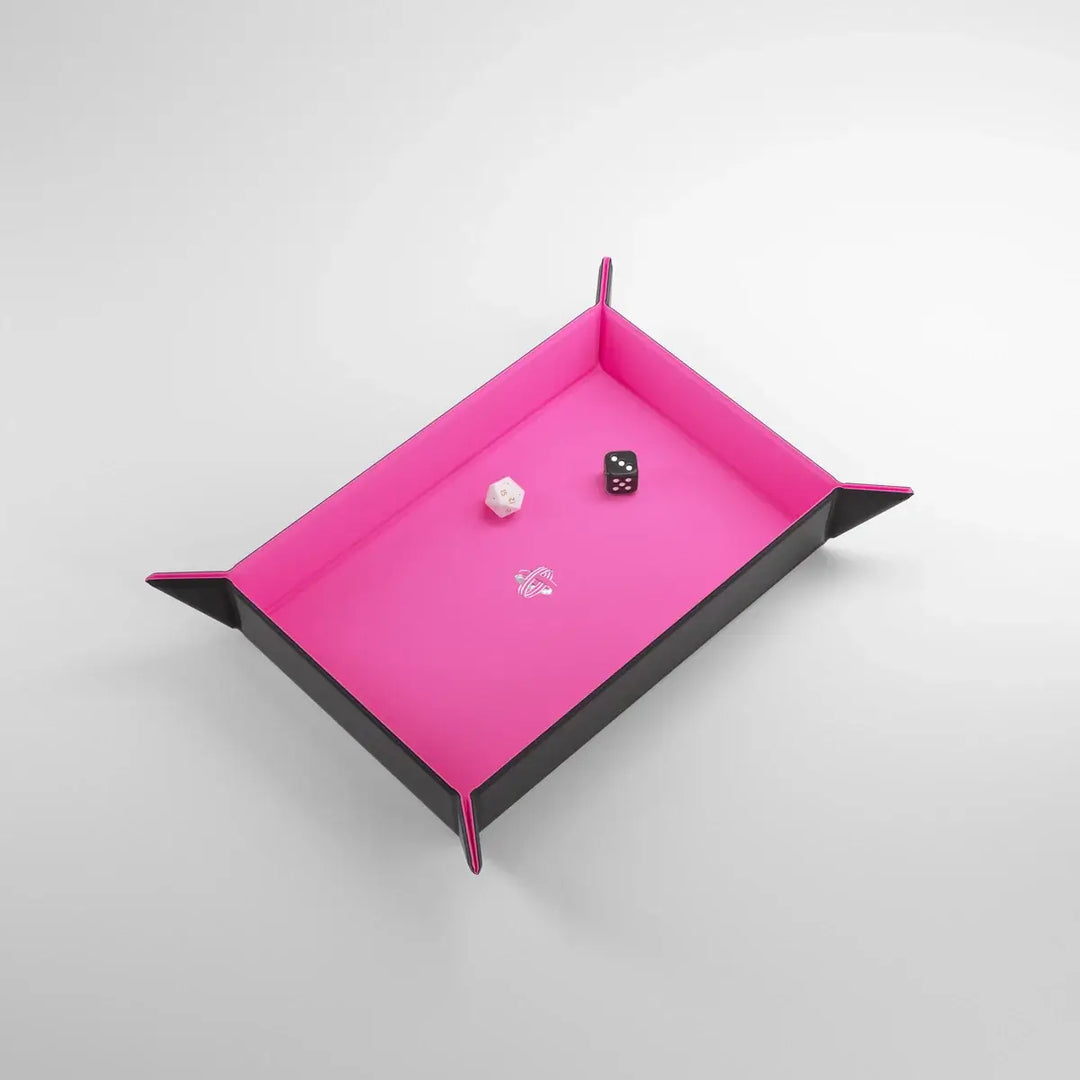 Gamegenic - Magnetic Dice Tray - Rectangular - Black/Pink - Gamegenic - Accessories