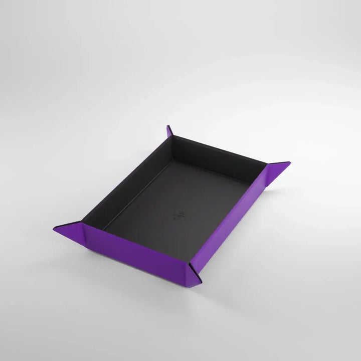 Gamegenic - Magnetic Dice Tray - Rectangular - Black/Purple - Gamegenic - Accessories