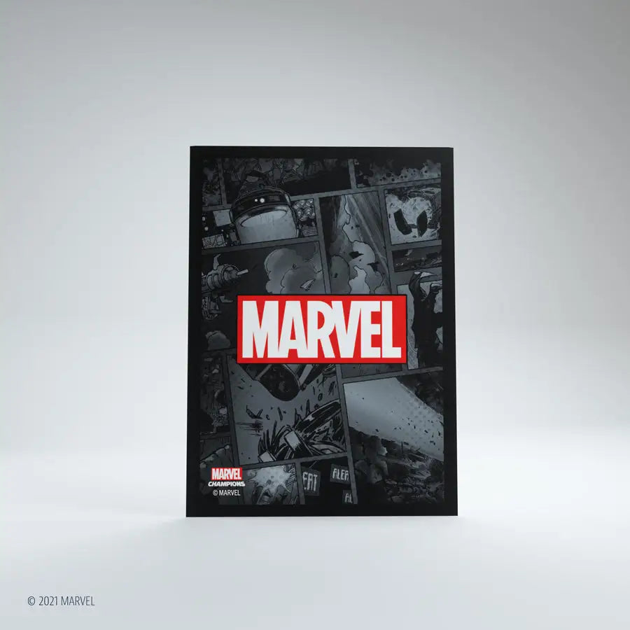 Gamegenic - Marvel Champions Art Sleeves - Marvel Black (50 + 1) - Gamegenic - Accessories