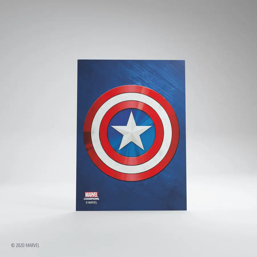 Gamegenic - Marvel Champions Art Sleeves - Captain America (50 + 1) - Gamegenic - Accessories