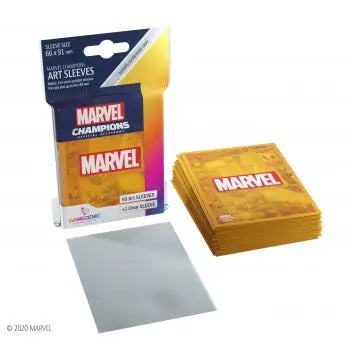 Gamegenic - Marvel Champions Art Sleeves - Marvel Orange (50 + 1) - Gamegenic - Accessories