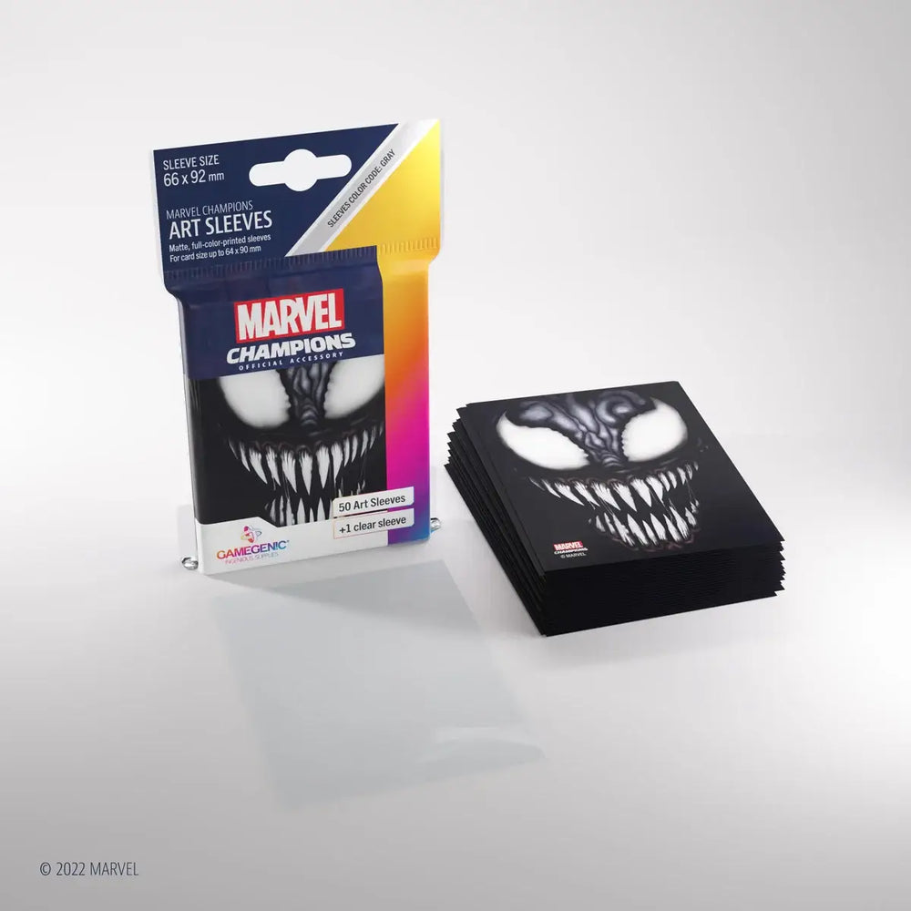 Gamegenic - Marvel Champions Sleeves - Venom (50 + 1) - Gamegenic - Accessories