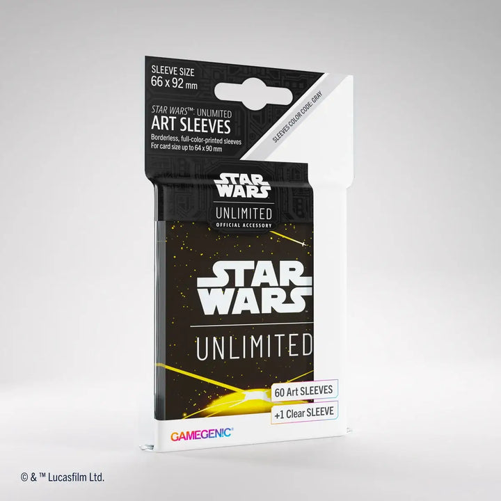 Gamegenic - Star Wars: Unlimited - Art Sleeves - Card Back - Yellow - Gamegenic - Accessories