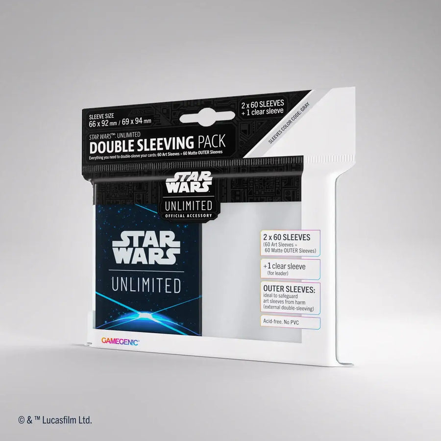 Gamegenic - Star Wars: Unlimited - Double Sleeving Pack - Card Back Blue - Gamegenic - Accessories