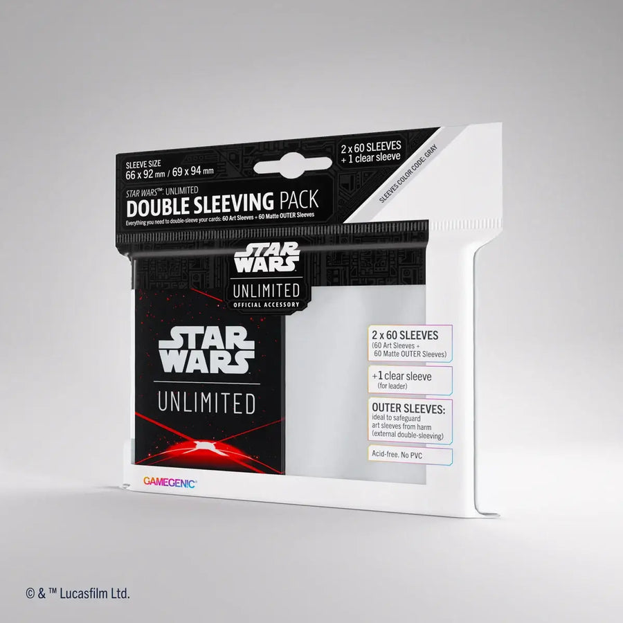 Gamegenic - Star Wars: Unlimited - Double Sleeving Pack - Card Back Red - Gamegenic - Accessories