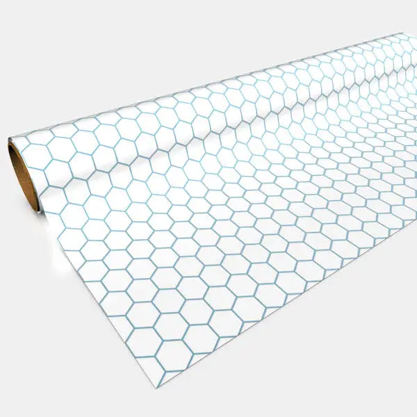 Gaming Paper: 1’’ Hexagon Roll - White - Gaming Paper - Accessories