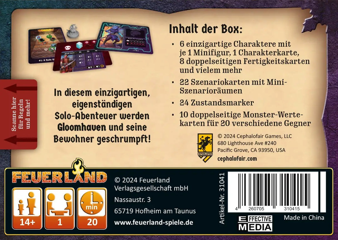 Gloomhaven: Knöpfe & Krabbler (DE) - Feuerland Spiele - Board Games