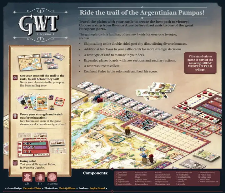 Great Western Trail: Argentina (EN) - Plan B Games - Board Games