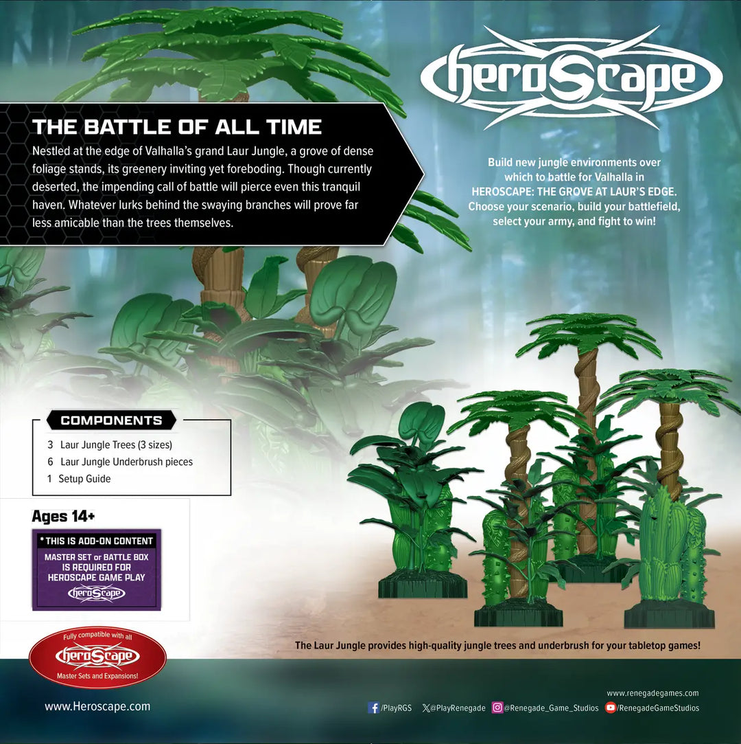 HeroScape: Terrain System - The Grove at Laurs Edge (EN) - Renegade Game Studios - Miniature Games