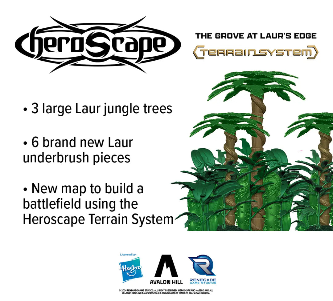 HeroScape: Terrain System - The Grove at Laurs Edge (EN) - Renegade Game Studios - Miniature Games