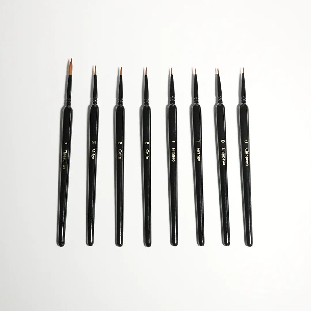 Kolinsky Sable: Brush Set (8 Pieces) - Chronicle Cards - Accessories