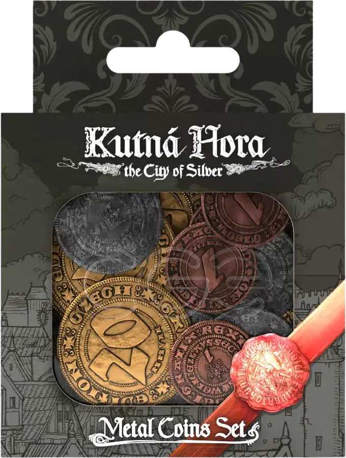 Kutna Hora: The City of Silver - Metal Coins - Czech Games Edition - Board Games