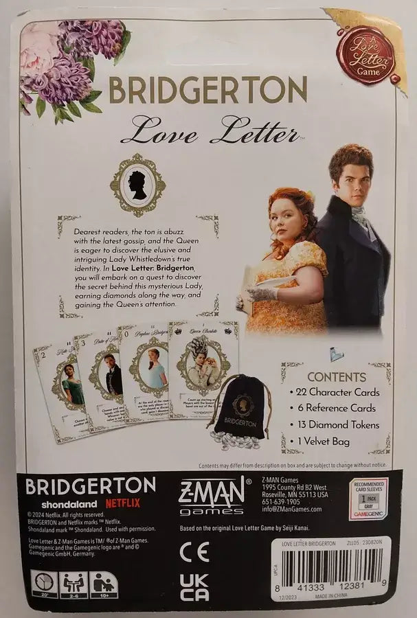 Love Letter: Bridgerton (EN) - Z Man Games - Board Games