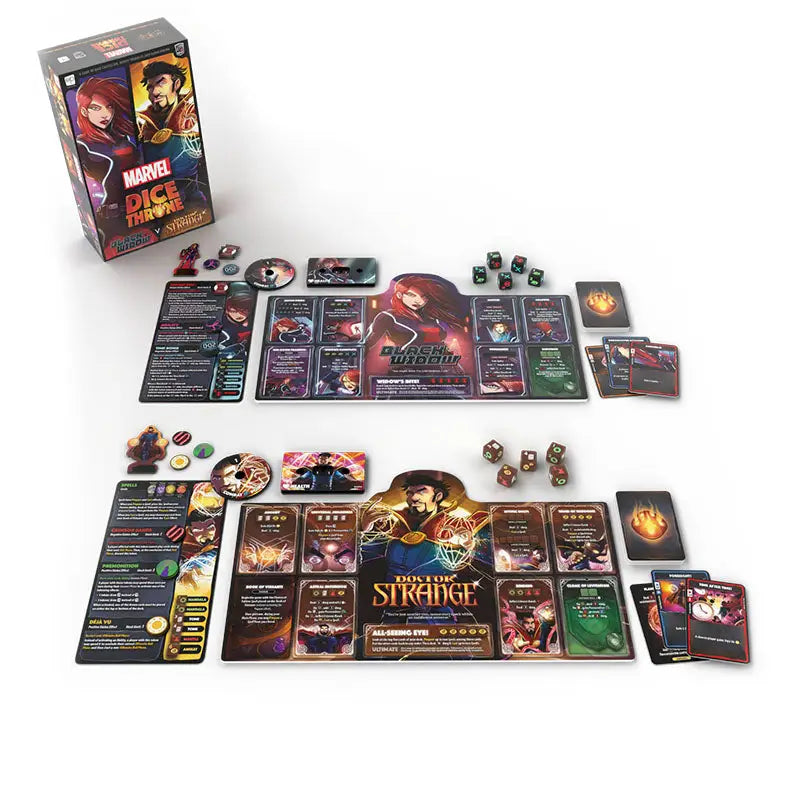 Marvel: Dice Throne - Black Widow vs. Dr. Strange (EN) - Roxley Games - Board Games