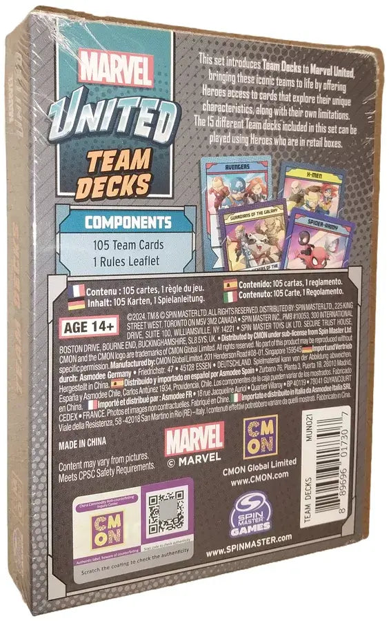 Marvel United: Team Decks (EN) - Cool Mini or Not - Board Games