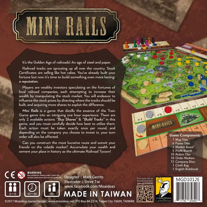 Mini Rails (EN) - Moaideas Game Design - Board Games