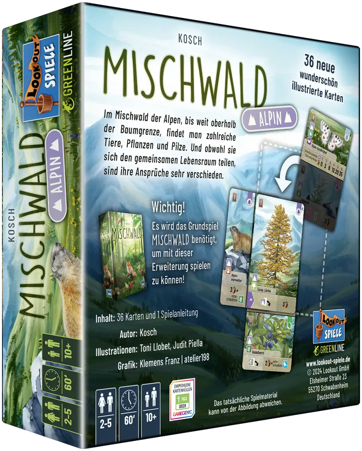 Mischwald: Alpin (DE) - Lookout Spiele - Board Games