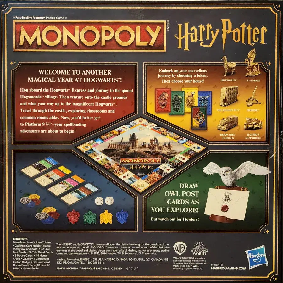 Monopoly: Harry Potter - A Magical Adventure at Hogwarts (EN) - Hasbro UK - Board Games