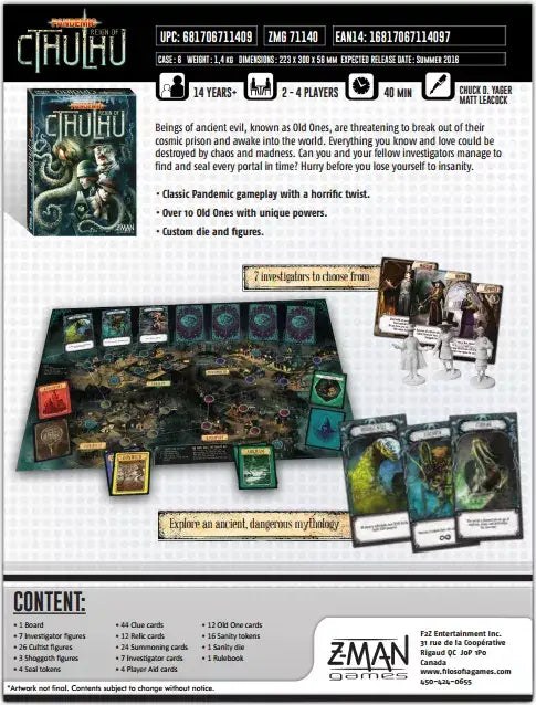 Pandemic: Reign of Cthulhu (EN) - Z Man Games