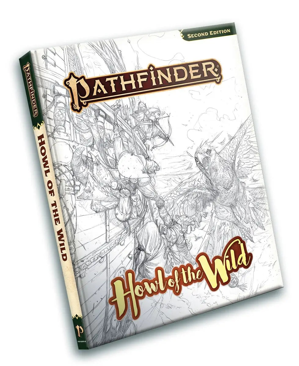 Pathfinder RPG: 2nd Editon - Howl of the Wild - Sketch Cover (EN) - Paizo - Roleplaying Games