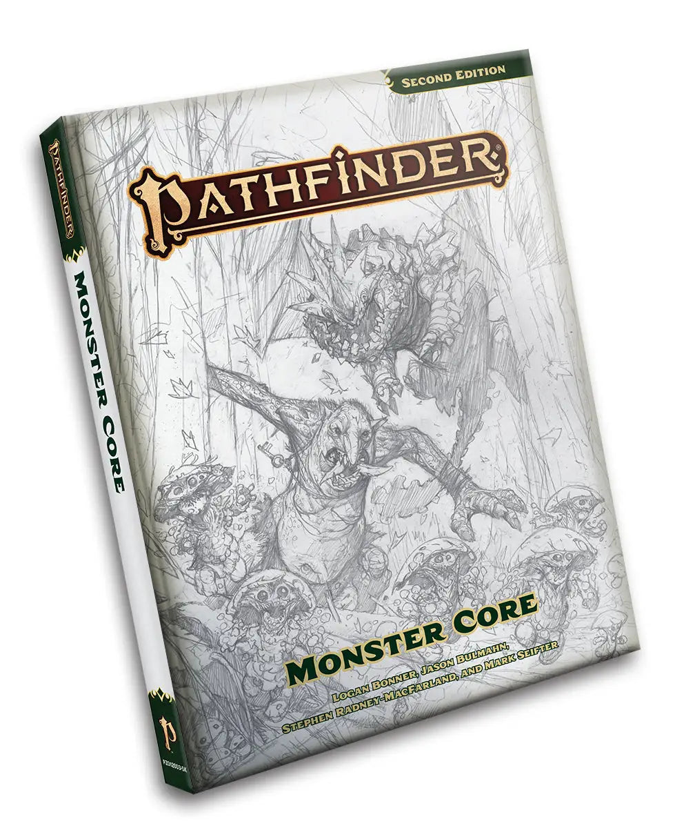 Pathfinder RPG: 2nd Editon - Monster Core - Sketch Cover (EN) - Paizo - Roleplaying Games