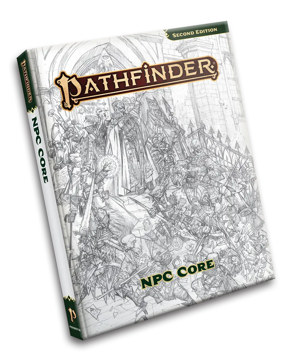 Pathfinder RPG: 2nd Editon - NPC Core - Sketch Cover (EN) - Paizo - Roleplaying Games