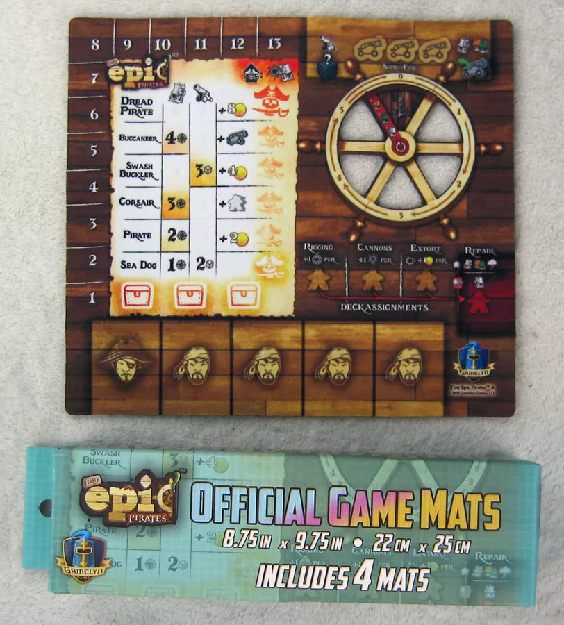 Tiny Epic: Pirates - Player Mats (4) (EN) - Gamelyn Games - Accessories