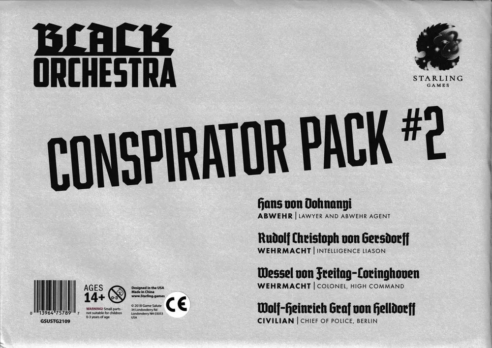 Black Orchestra: Conspirator Pack 2 (EN) - Starling Games - Board Games