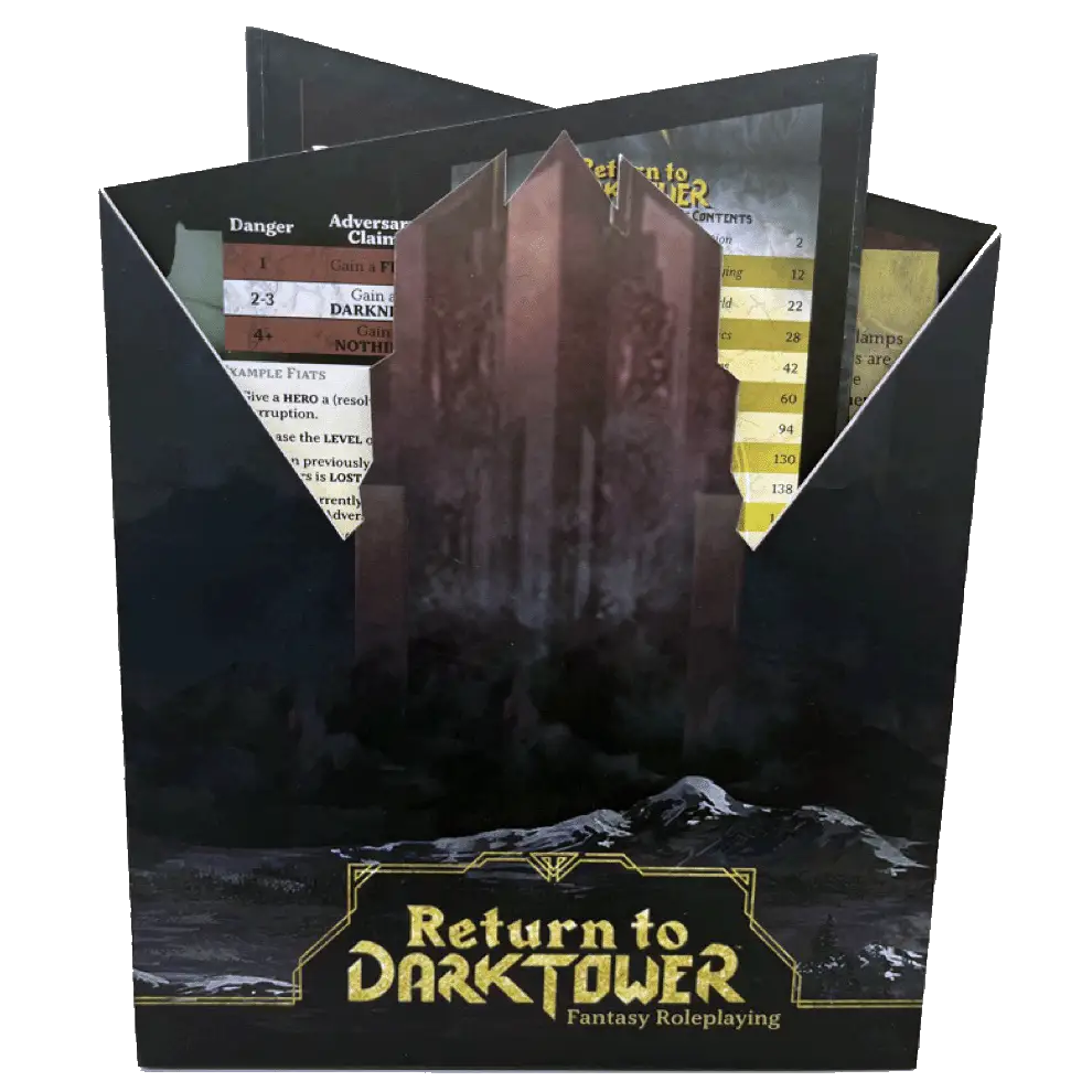 Return to Dark Tower: RPG - Adversary Screen (EN) - 9th Level Games - Roleplaying Games