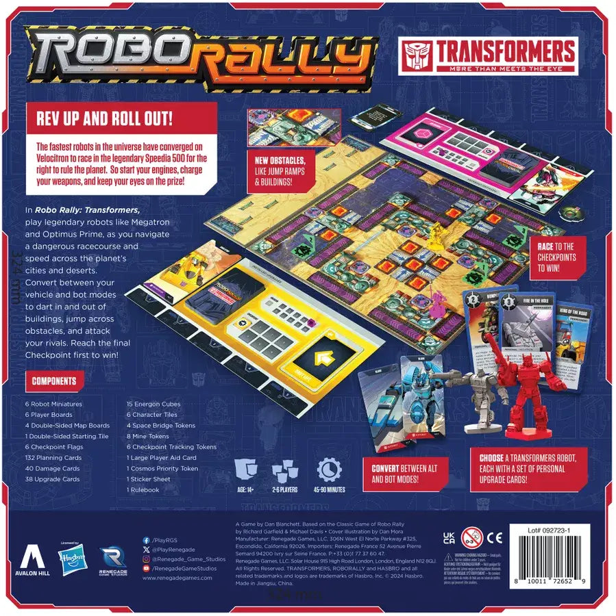 Robo Rally: Transformers (EN) - Renegade Game Studios - Board Games