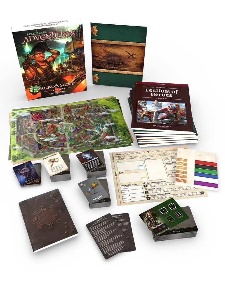 Roll Player Adventures: Gulpax’s Secret Kickstarter Edition (EN) - Thunderworks Games - Board Games