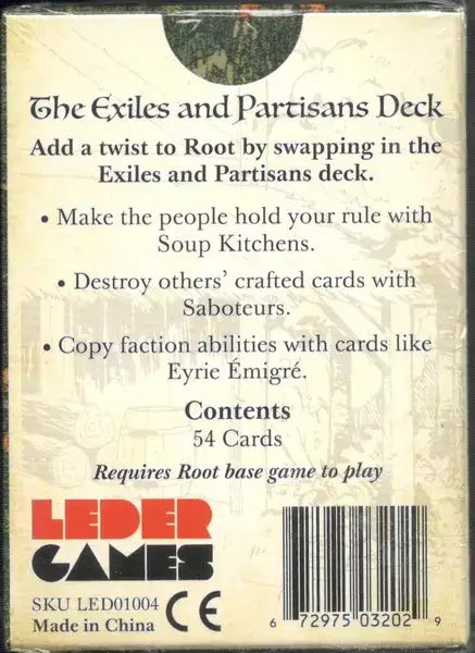 Root: Exiles and Partisans Deck (EN) - Leder Games - Board Games