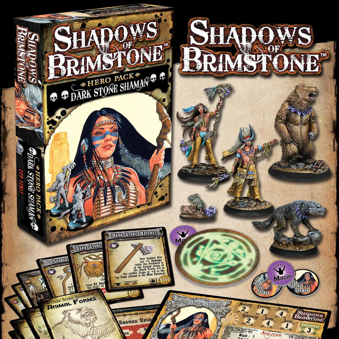 Shadows of Brimstone: Dark Stone Shaman (EN) - Flying Frog Productions - Board Games