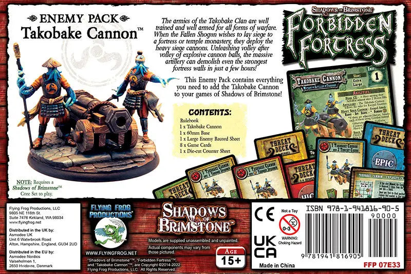 Shadows of Brimstone: Forbidden Fortress - Takobake Cannon (EN) - Flying Frog Productions - Board Games