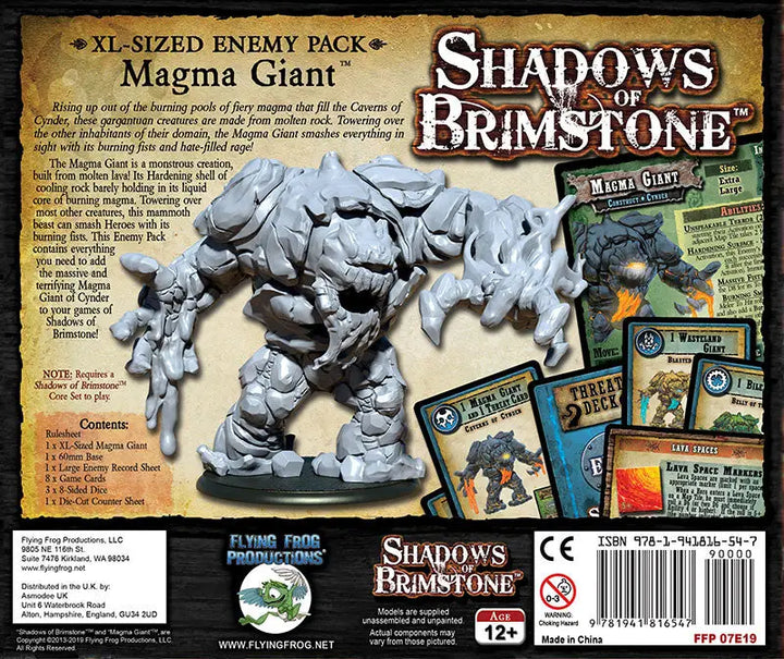 Shadows of Brimstone: Magma Giant (EN) - Flying Frog Productions - Board Games