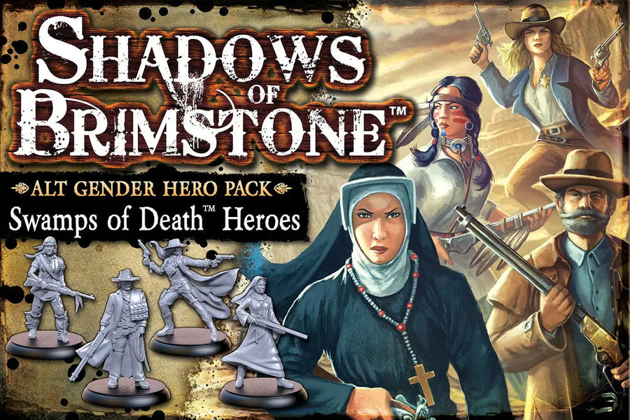 Shadows of Brimstone: Swamps of Death - Alt Gender Hero Pack (EN) - Flying Frog Productions - Board Games